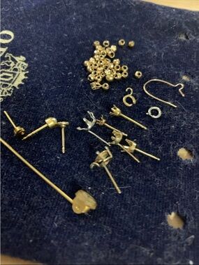 Mixed Gold-Tone Earring Findings and Stud Backs